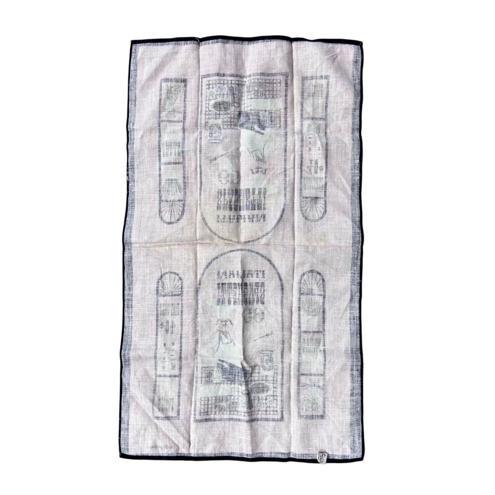 Vintage Kitchen Hand Towel 1960s Townhouse Linen Sewell Jackson Pink Kitschy MCM - Picture 3 of 13